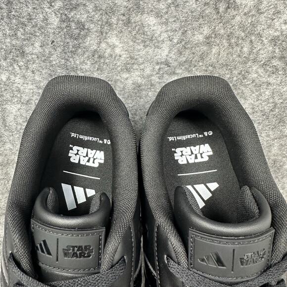 Adidas X Star Wars Grand Court Shoes Mens Sz 10 Black Darth Vader Storm Trooper - Picture 7 of 9
